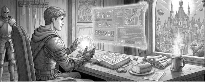 Illustration de l'app RPG quest manager gamifiée